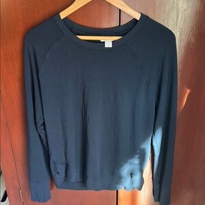 Women's Navy Long Sleeve Top